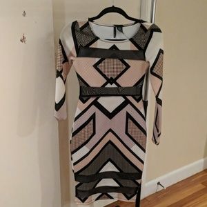 Geometric print dress